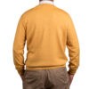 Maglia Scollo V giallo in pura lana merino extrafine