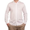 Camicia bianca manica lunga in jersey Filoscozia