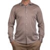 Camicia grigia manica lunga in jersey Filoscozia