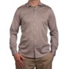 Camicia grigia manica lunga in jersey Filoscozia